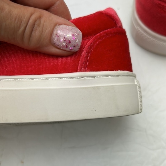 J.Crew Road Trip Crushed Velvet Barbie Pink Slip On Loafers Shoes SZ 6 Preppy - Picture 10 of 12